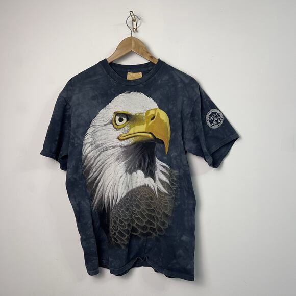 The Mountain Other - VTG 90s The Mountain Tie Dye Shirt Mens Size Large Eagle USA Made In American